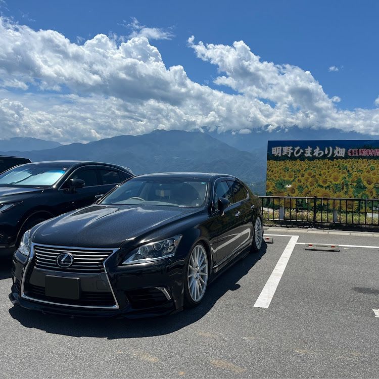 LSのひまわり畑・山梨県・青空と愛車・旅行の思い出・サンフラワーフェスに関するカスタム事例の投稿画像1枚目