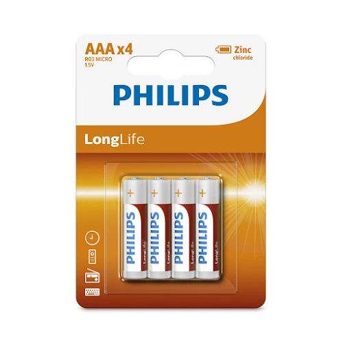 Pin Philips R03L4B (4 viên AAA)