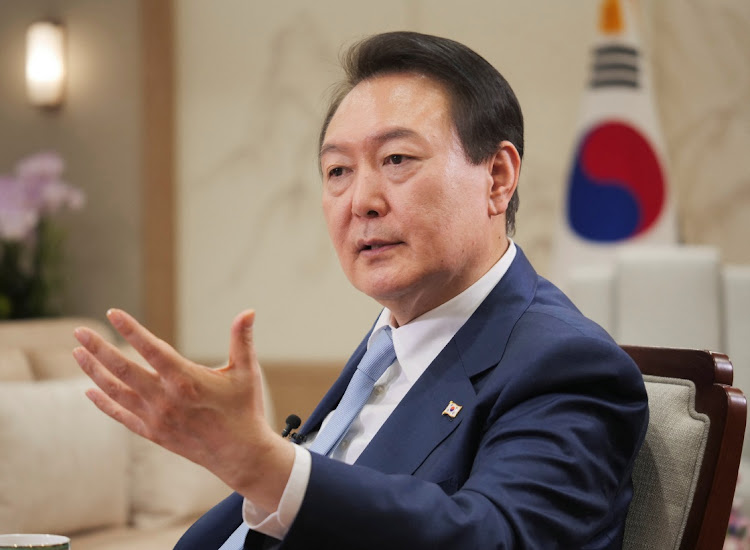 South Korean President Yoon Suk-yeol during an interview with Reuters in Seoul, South Korea on November 28 2022. Picture: REUTERS/DAEWOUNG KIM