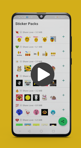 3D 😘 Animated Emojis Stickers For WhatsApp live