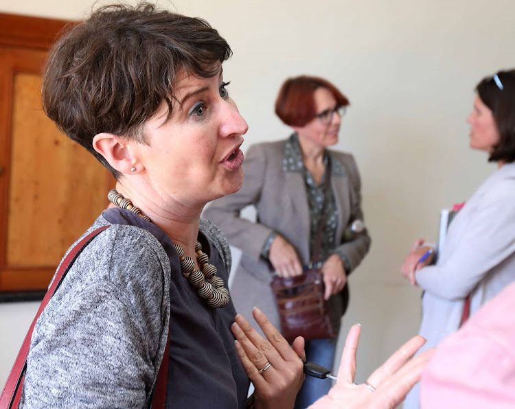 Parents of Change of Rustenburg Girls Junior School , Michelle du Toit and in the background wearing glasses is Sarah Grant-Smith during their press conference at St Marks Anglican Church. November 06, 2018.