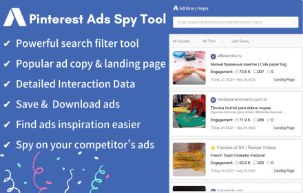 Ad Library - Ads Spy Tool For Pinterest™ small promo image