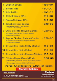 Santhos Chicken Dum Biriyani menu 1