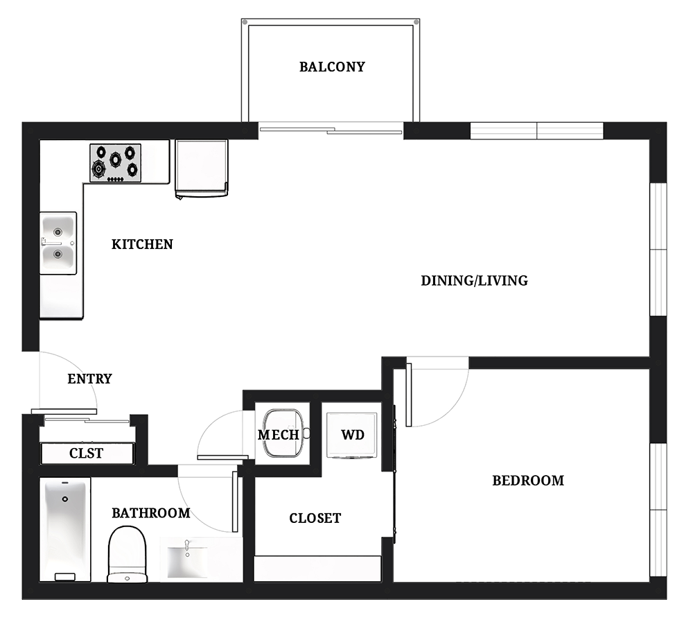 The Whitney Plus Floorplan Diagram