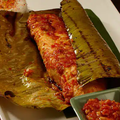 Java Grilled Fish In Red Hot Sambal Salsa With Riv