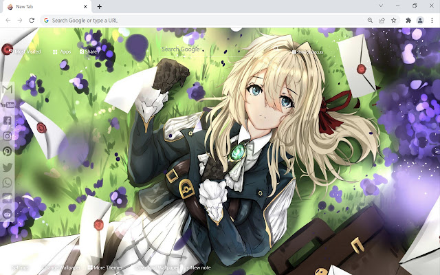 Violet Evergarden Wallpaper New Tab