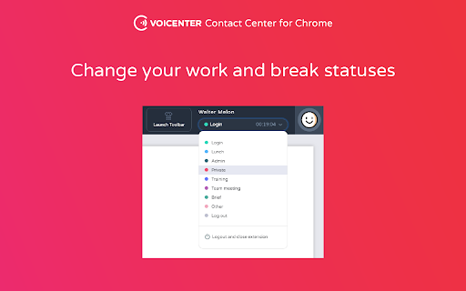 Voicenter Contact Center Extension