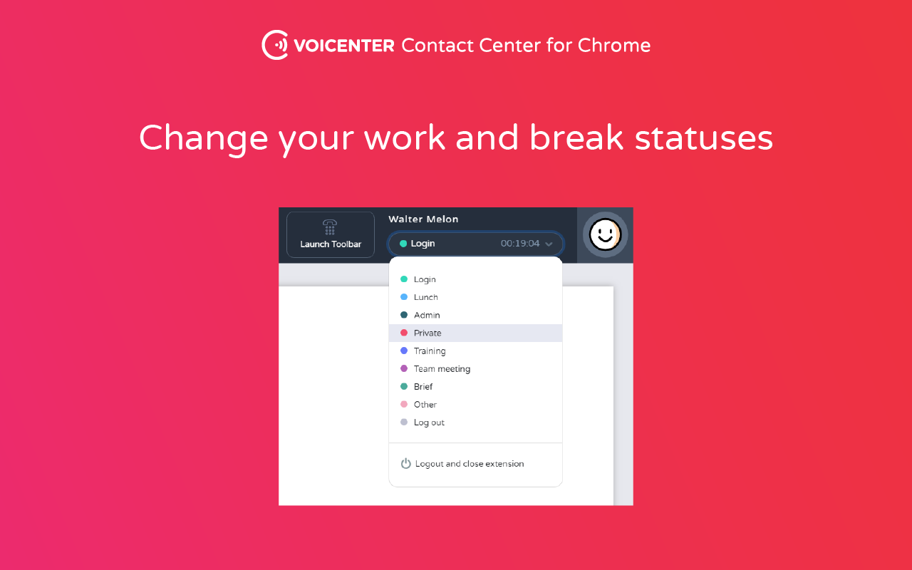 Voicenter Contact Center Extension Preview image 3