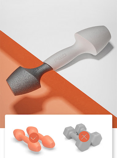 Title 4, Silicone Dumbbell Set for Women Home Fitness Co...