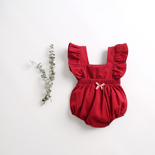Title 3, Triangle Baby Romper With Short Sleeves. Comfor...
