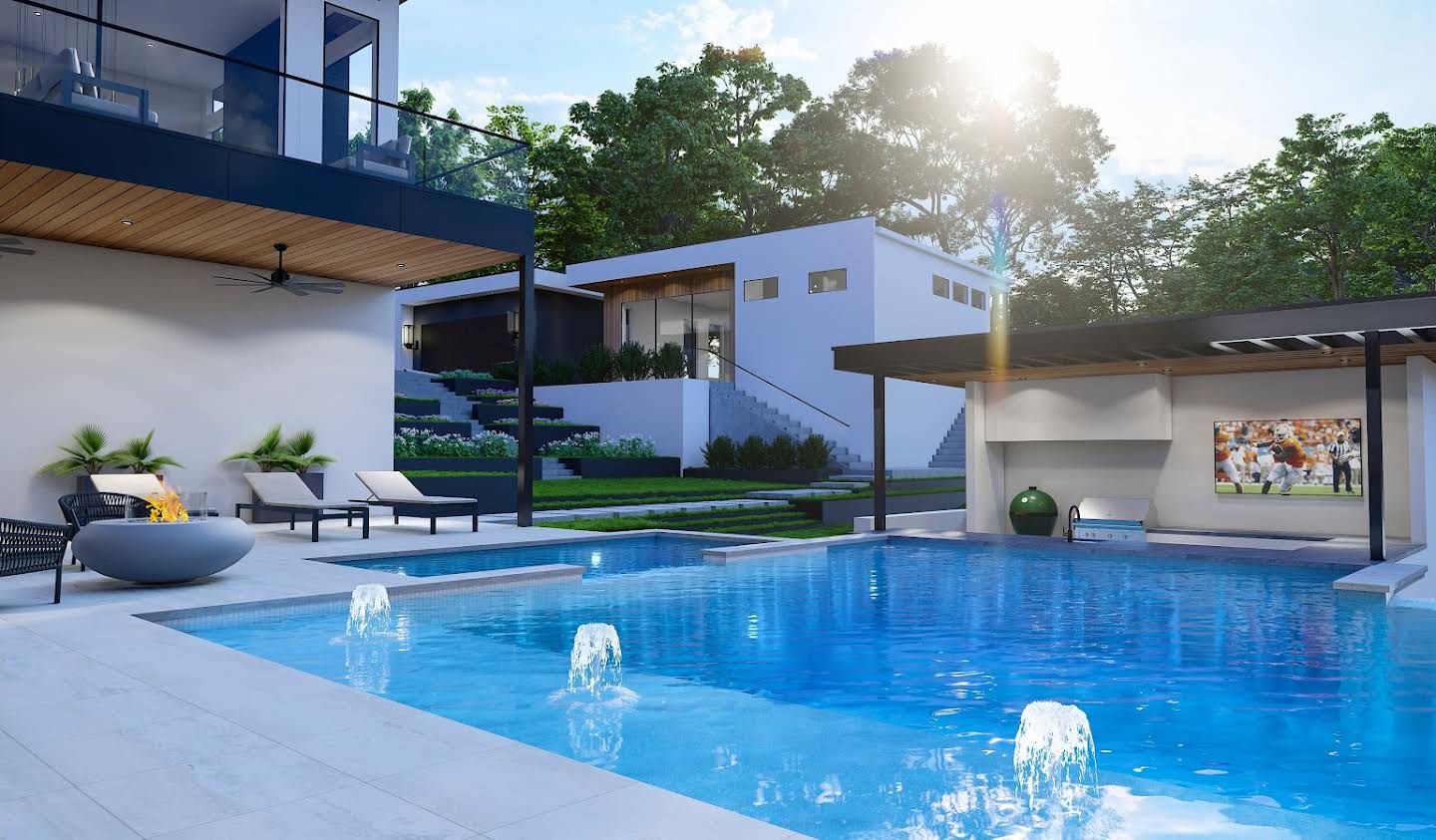 Maison avec piscine et terrasse Austin