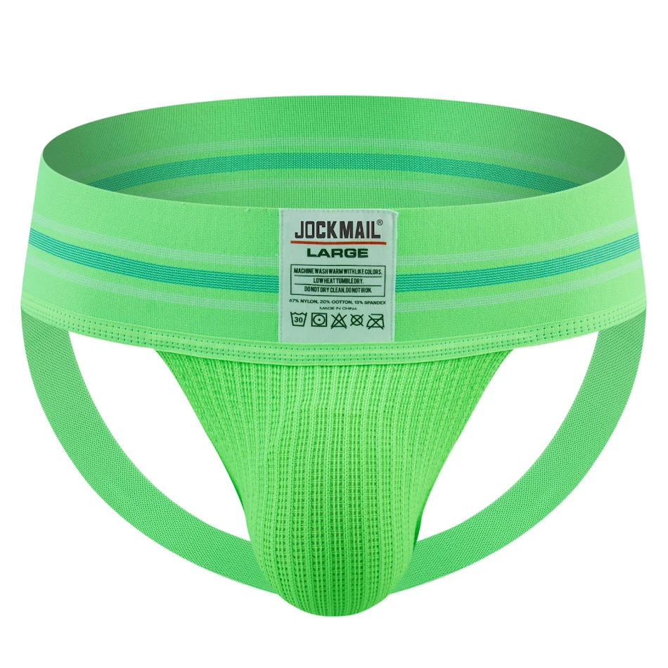 Men's T-back Wide Belt Breathable Rainbow