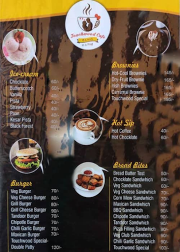 Touchwood Cafe menu 