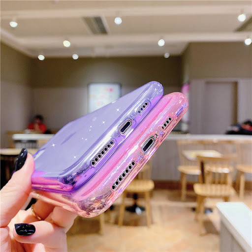 Title 2, Compatible with Apple iPhone, Transparent Glitt...