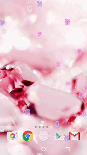 Pink Diamonds Live Wallpaper