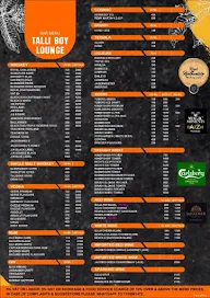 Talli Boy Lounge menu 1