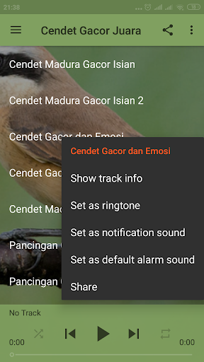 Masteran Suara Burung Cendet Full Isian Juara MP3
