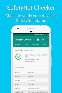 SafetyNet Checker Ekran görüntüsü