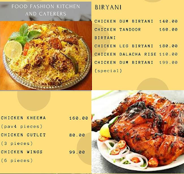 Food Fashion Kitchen And Caterers menu 