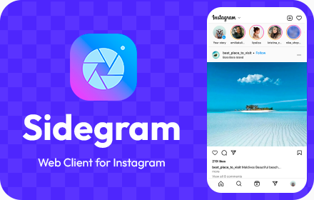 Web Client for Instagram™ - Sidegram small promo image