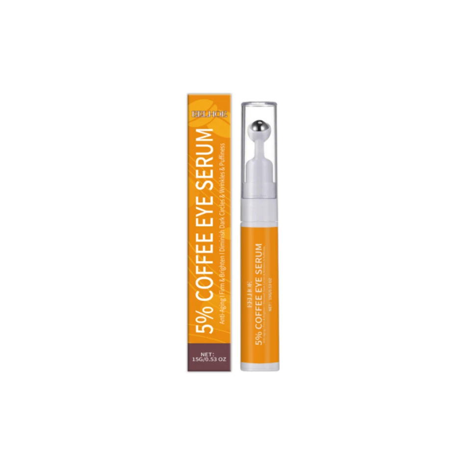 Coffee Eye Serum to reduce dark circles and wrinkles. Energizing formula brightens and revitalizes the eye area, reducin