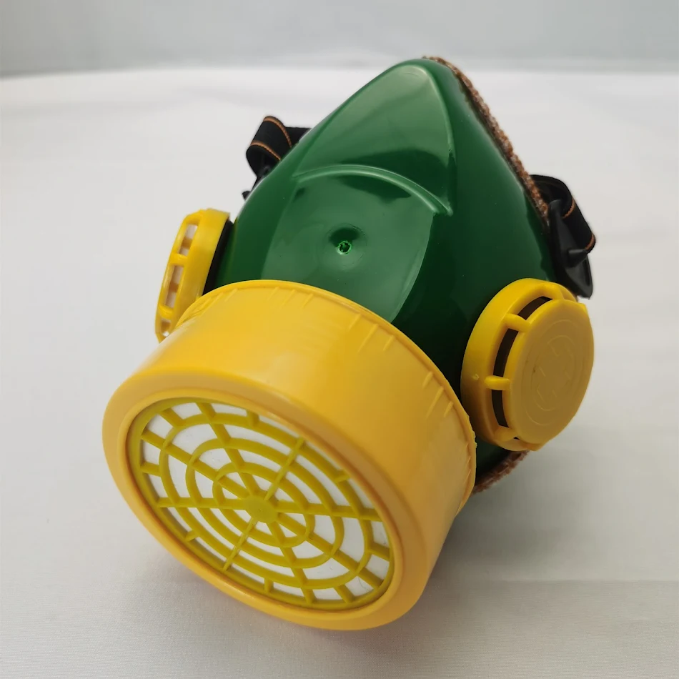 Máscara de gás com carvão ativado para tinta spray Proteção respiratória contra vapores e névoas tóxicas durante a pintura.