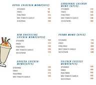 Momo Town menu 2