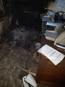 This is what the Musina Municipal Offices looked like after the fire. 