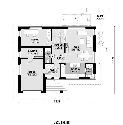 E-225 - Rzut parteru