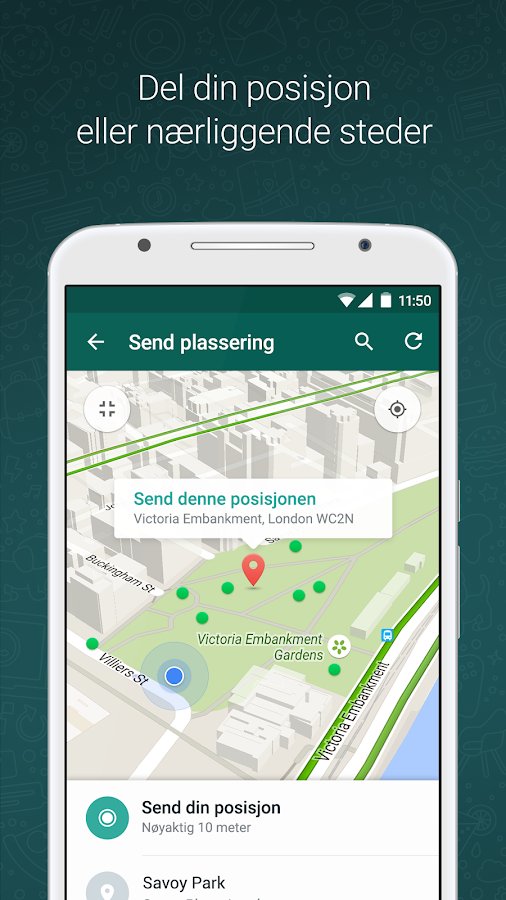   WhatsApp Messenger-skjermdump 