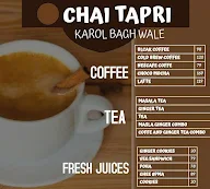 Chai Tapri Karol Bagh Wale menu 1