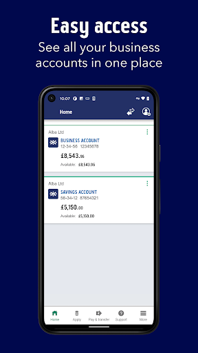 Screenshot Bank of Scotland Business