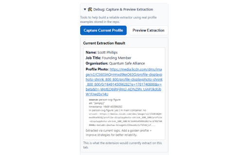 LinkedIn to Notion screenshot 2