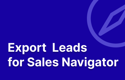 Lead Exporter for Sales Navigator small promo image