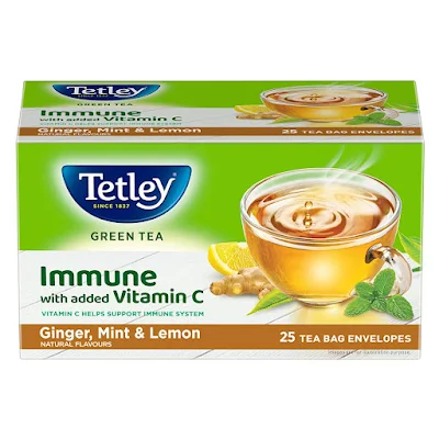 Tetley Green Tea Ginger Mint Lemon