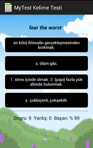 İngilizce Sözlük Testi