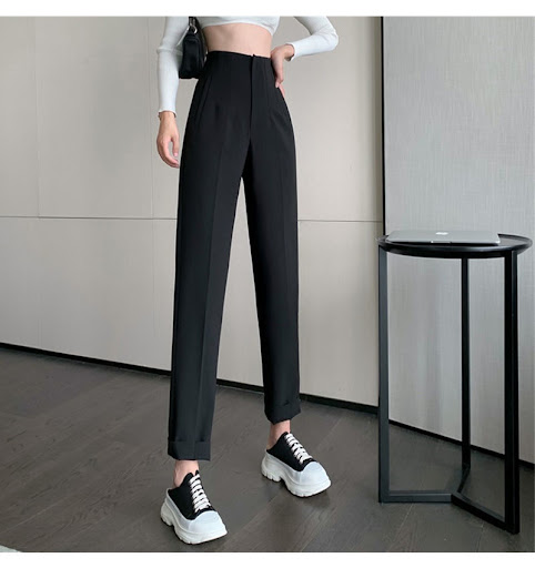 Title 10, Womens Casual Loose and Slim Fashion High Wais...