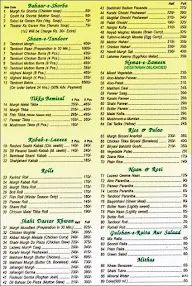 Karims menu 1