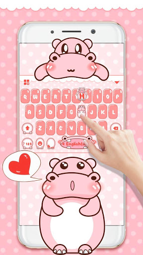 Screenshot Pink Cute Hippo Theme