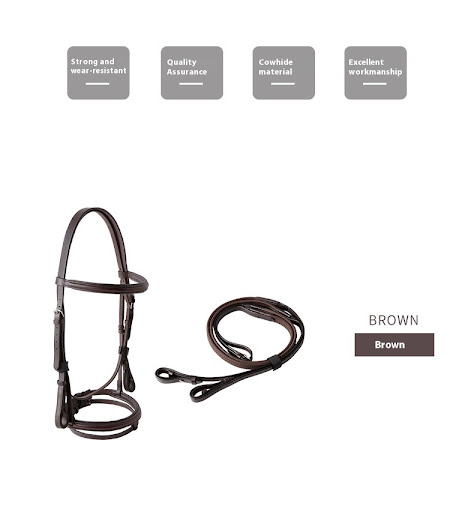 Title 4, Cowhide Hose Reins for Equestrian Use. Enjoy su...