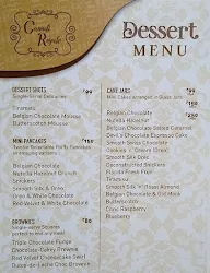 Cannoli Royale menu 3