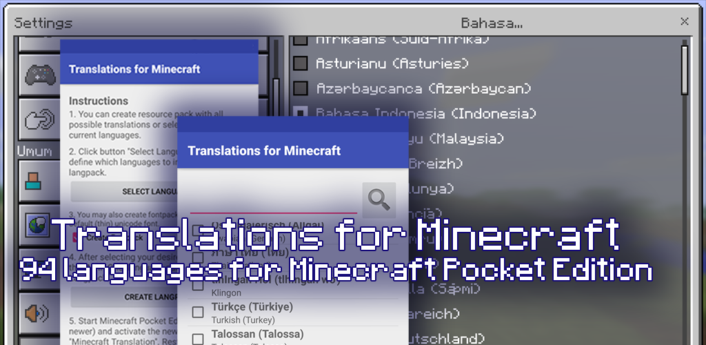 Translations For Minecraft Latest Version For Android Download Apk