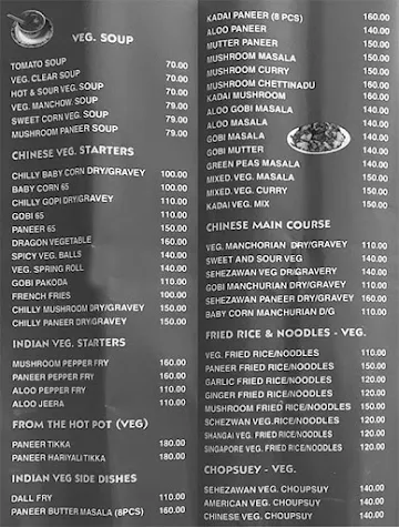 Anchor Restaurant menu 