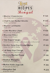 Koshe Kosha-Behala menu 1