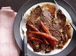 Horseradish-Crusted Brisket With Carrots was pinched from <a href="http://www.foodnetwork.com/recipes/food-network-kitchens/horseradish-crusted-brisket-with-carrots-recipe/index.html" target="_blank">www.foodnetwork.com.</a>