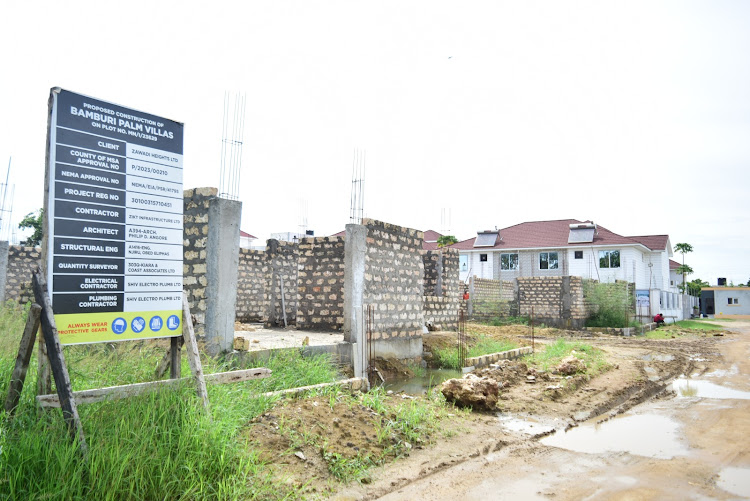 Site of the proposed Bamburi Greenview Housing project. Photo/Charles Mghenyi