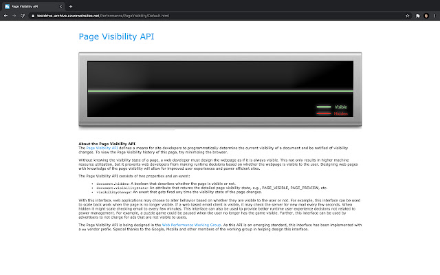 Disable Page Visibility API chrome extension