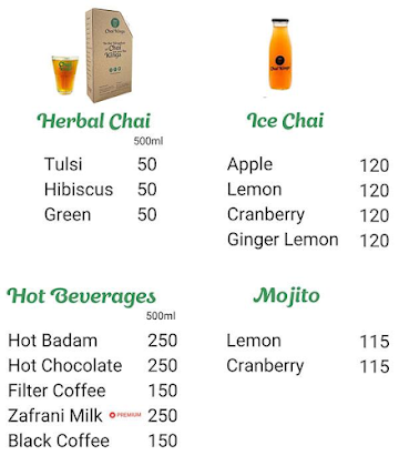 Chai Kings menu 