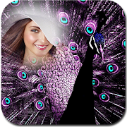 Peacock photo frame  Icon