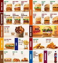 Burger King menu 1